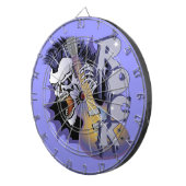 Cible De Fléchettes Crâne Punk Rock (Devant droit)