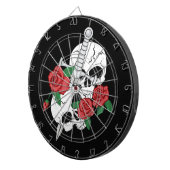 Cible De Fléchettes Crâne, Roses et dague (Devant droit)