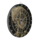 Cible De Fléchettes Crâne squelettique avec la cigarette brûlante par (Devant gauche)