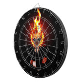 Cible De Fléchettes Crâne sur le feu (Devant droit)