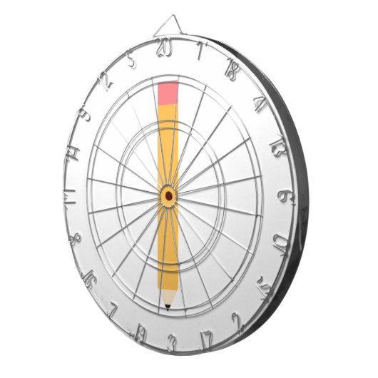 Cible De Fléchettes Crayon simple (Devant droit)