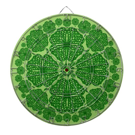Cible De Fléchettes Crazy Celtic Clovers (Devant)