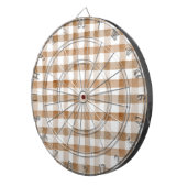 Cible De Fléchettes Cream Brown Stripes Tan Plaid (Devant droit)