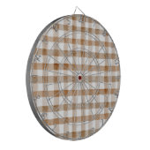 Cible De Fléchettes Cream Brown Stripes Tan Plaid (Devant gauche)
