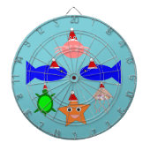 Cible De Fléchettes Créatures de la mer de Noël (Devant)