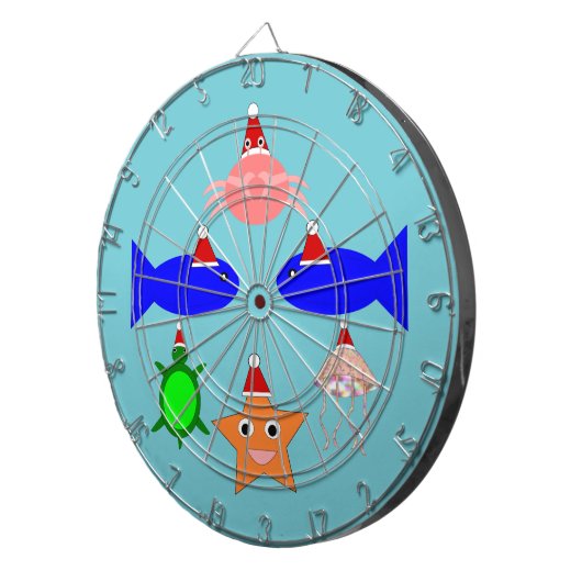Cible De Fléchettes Créatures de la mer de Noël (Devant droit)