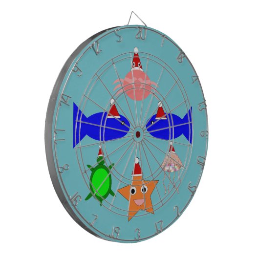 Cible De Fléchettes Créatures de la mer de Noël (Devant gauche)