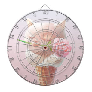 Cible De Fléchettes Crème Rose d'été