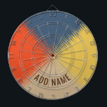 Cible De Fléchettes Crème rouge jaune bleu - Personnalisable<br><div class="desc">2024</div>