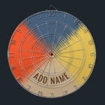 Cible De Fléchettes Crème rouge jaune bleu - Personnalisable<br><div class="desc">2024</div>