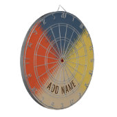 Cible De Fléchettes Crème rouge jaune bleu - Personnalisable (Devant gauche)