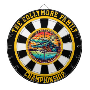 Cible De Fléchettes Crocodile du lac Bullseye Design