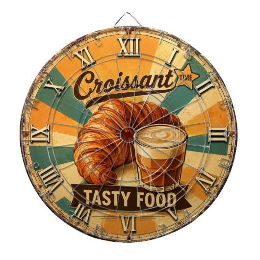 Cible De Fléchettes Croissant Time Vintage Kitchen (Devant)