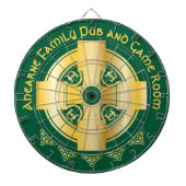 Cible De Fléchettes Croix celtique et lettre de noeud A Monogramme et  (Devant)