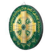 Cible De Fléchettes Croix celtique et lettre de noeud K Monogramme et  (Devant droit)