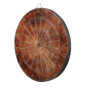 Cible De Fléchettes Cuir de vache faux marron occidental (Devant droit)