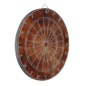 Cible De Fléchettes Cuir de vache faux marron occidental (Devant gauche)