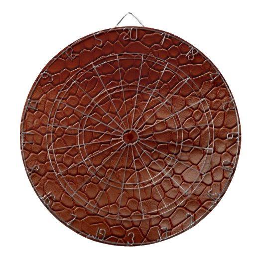 Cible De Fléchettes Cuir de vache synthétique marron (Devant)