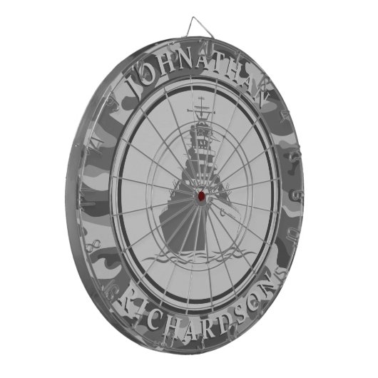 Cible De Fléchettes Cuirassé et Camo (Devant gauche)