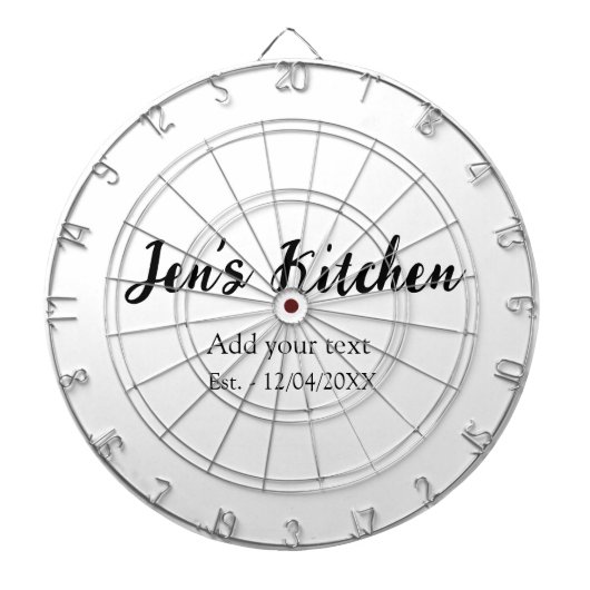 Cible De Fléchettes Cuisine ajouter nom année ajouter votre texte nom (Devant)