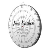 Cible De Fléchettes Cuisine ajouter nom année ajouter votre texte nom (Devant droit)