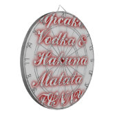 Cible De Fléchettes Cupcakes Rouge Vodka Hakuna Matata FUNNY. (Devant gauche)