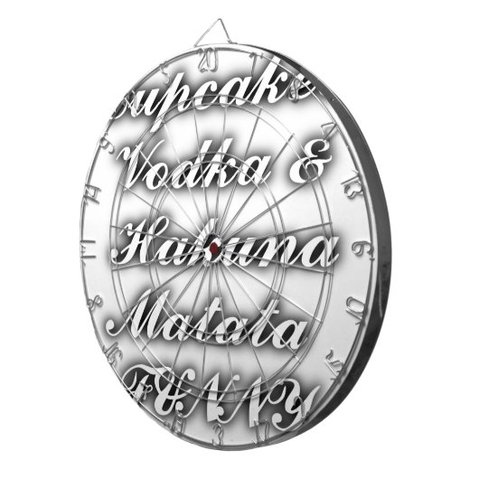 Cible De Fléchettes Cupcakes Vodka Hakuna Matata FUNNY (Devant droit)