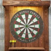 Cible De Fléchettes Custom Family Name Personalized Dartboards