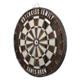 Cible De Fléchettes Custom Family Name Unique (Devant droit)