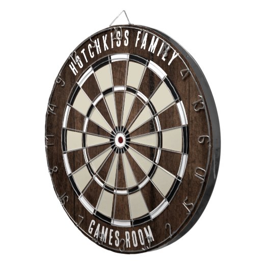 Cible De Fléchettes Custom Family Name Unique (Devant droit)