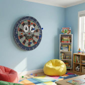 Cible De Fléchettes Custom Personalized Funny Smiling Face