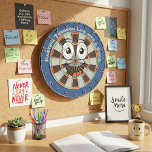 Cible De Fléchettes Custom Personalized Funny Smiling Face<br><div class="desc">Bring endless laughs and good vibes to your game nights with this hilarious smiling face dartboard. Featuring a cheerful cartoon smiley face in the center with big goofy eyes, a wide grin, and a playful tongue, plus the fun phrase "DARTING THROUGH LIFE WITH A SMILE" arched around the top. The...</div>