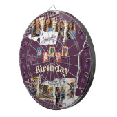 Cible De Fléchettes Custom Purple Scrapbook Birthday Photo Collage (Devant droit)