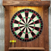 Cible De Fléchettes Custom  Rustic  Dartboard
