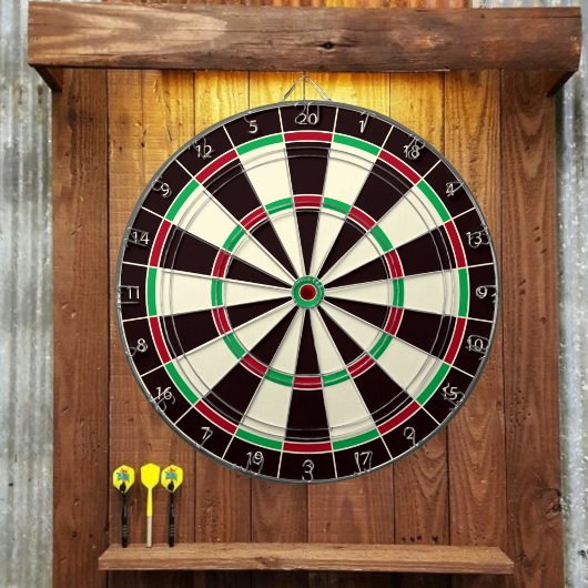 Cible De Fléchettes Custom  Rustic  Dartboard