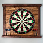 Cible De Fléchettes Custom  Rustic  Dartboard