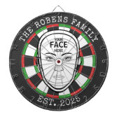 Cible De Fléchettes Custom Text and Photo (Devant)