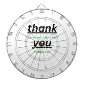 Cible De Fléchettes Custom Text & Upload Your Photo Personalized (Devant)