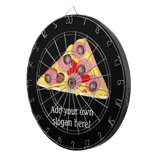 Cible De Fléchettes Customize Pizza Slice graphic (Devant droit)
