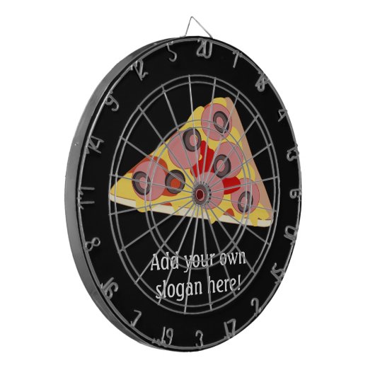 Cible De Fléchettes Customize Pizza Slice graphic (Devant gauche)