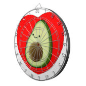 Cible De Fléchettes Cute Avocado Dans Le Coeur Rouge (Devant droit)