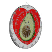 Cible De Fléchettes Cute Avocado Dans Le Coeur Rouge (Devant gauche)
