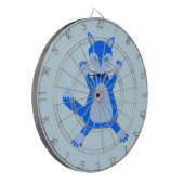 Cible De Fléchettes Cute Blue Baby Boy Fox (Devant gauche)