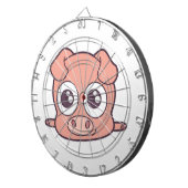 Cible De Fléchettes Cute clipart de porc (Devant droit)