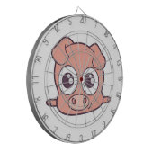 Cible De Fléchettes Cute clipart de porc (Devant gauche)