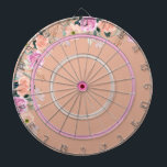 Cible De Fléchettes Cute Dusty Rose floral<br><div class="desc">Un mélange de flores roses aquarelles et de typographie simple donne à ces cadeaux un style moderne. Minimaliste et chic, ce design utilise des tons violets vifs sur un arrière - plan rose poussiéreux. Ce produit ne contient pas de texte, mais vous pouvez choisir de l'associer à la collection "Hello...</div>