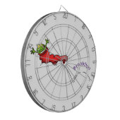 Cible De Fléchettes Cute grenouille dans une chaussette rouge saut de  (Devant gauche)