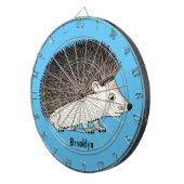 Cible De Fléchettes Cute prickly hedgehog cartoon (Devant droit)