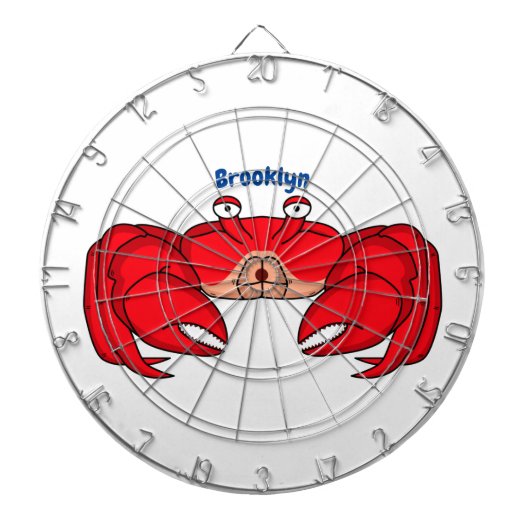 Cible De Fléchettes Cute red crab cartoon (Devant)