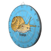 Cible De Fléchettes Cute yellow snail cartoon (Devant droit)